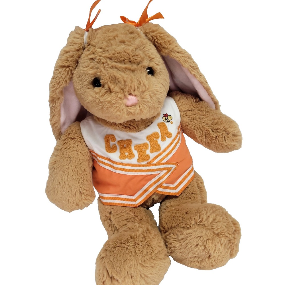 Pawlette Bunny Cheer Outfit Build A Bear Orange 15" Chearleader BAB rabbit